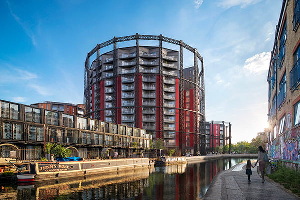 Exterior Image of Broadway East development along the riverside