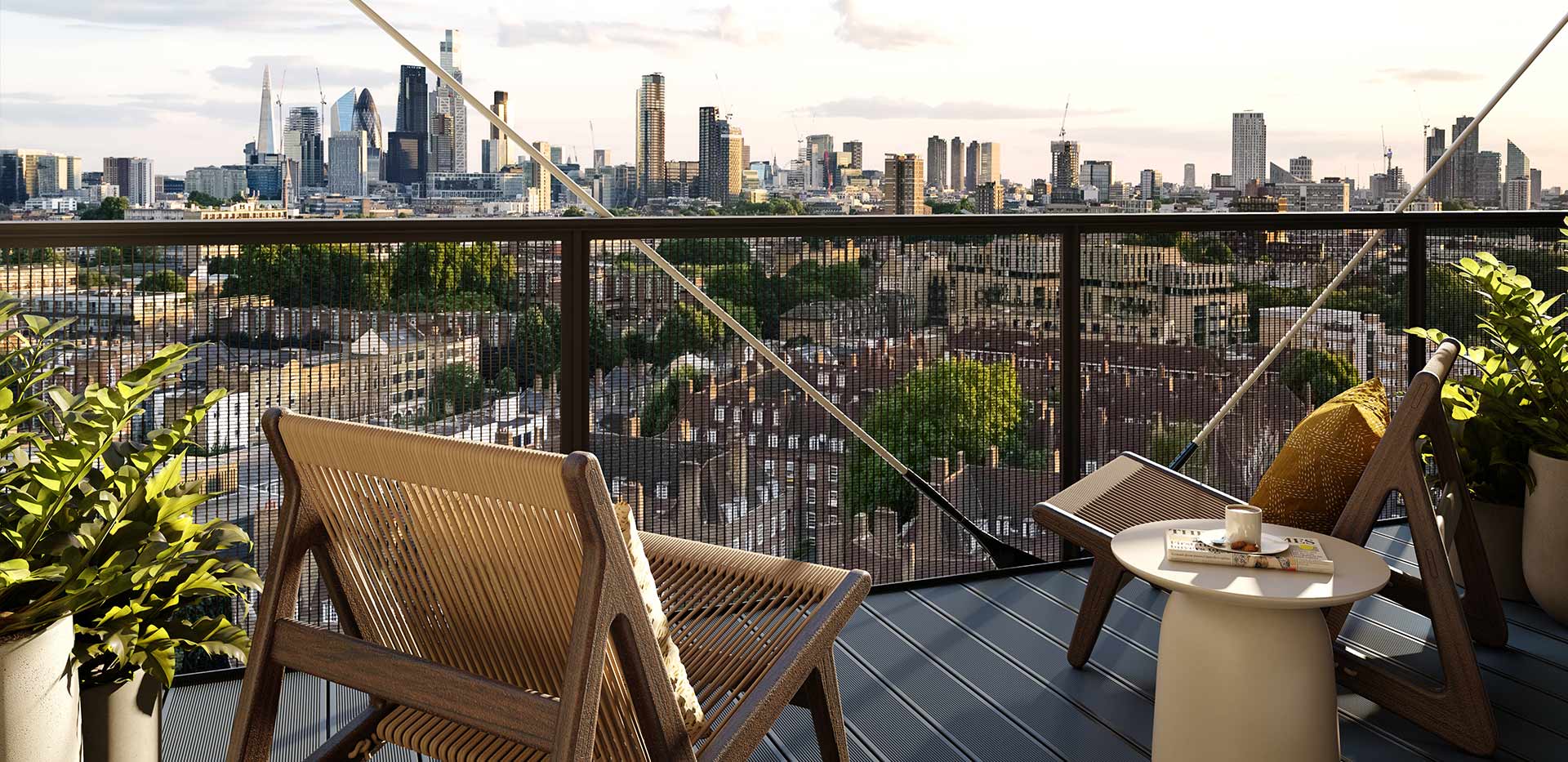 Broadway East, Interior, Terrace