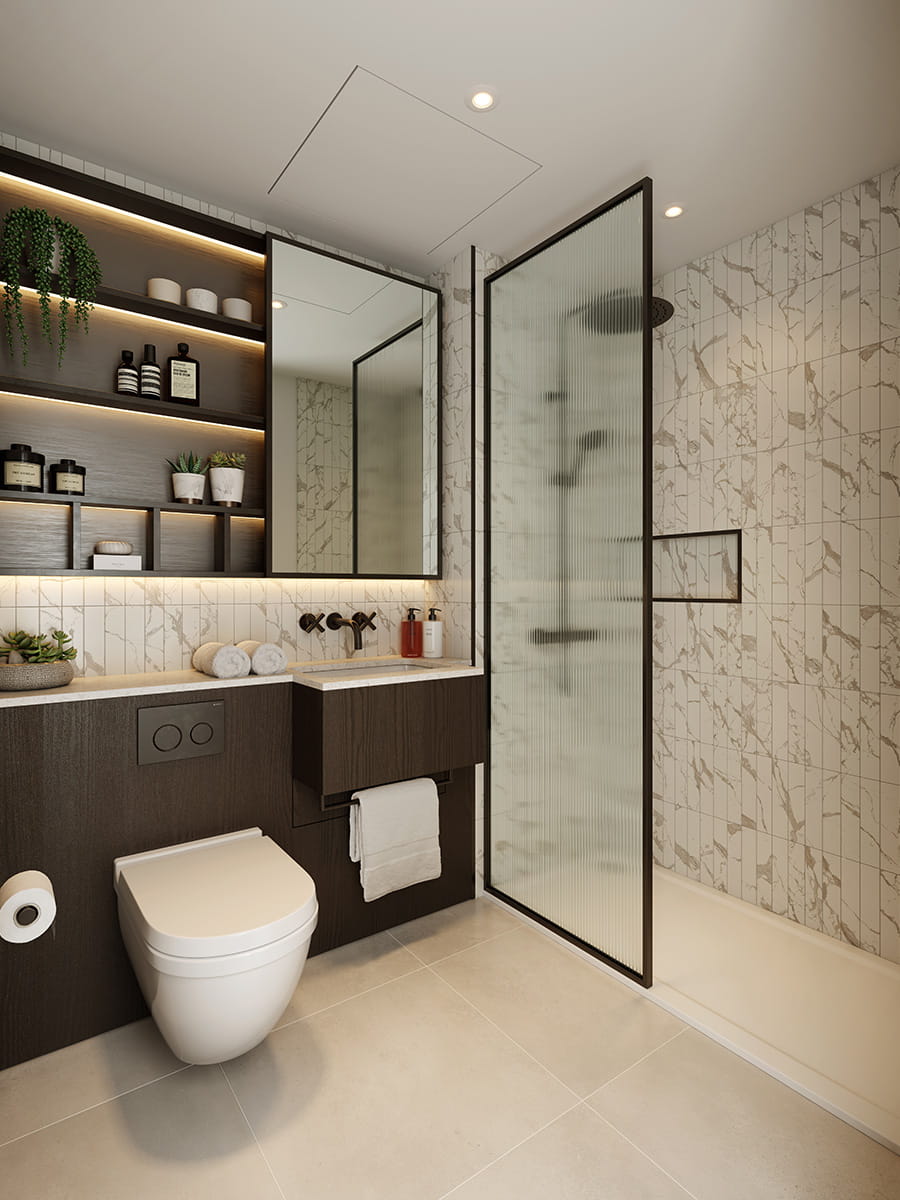 Broadway East, Interior, Premium Serenity, Bathroom