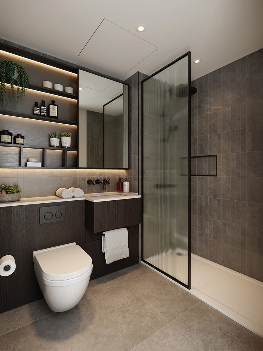 Broadway East, Interior, Premium Vitality, Bathroom