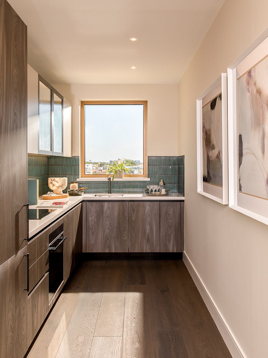 An image of a kitchen within a Regent's View showhome