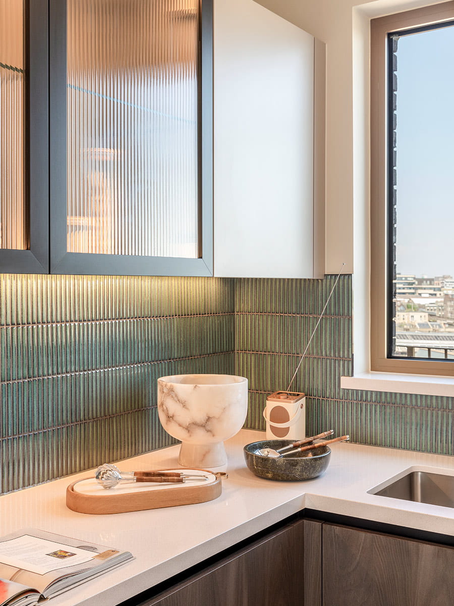 An image of a kitchen within a Regent's View showhome