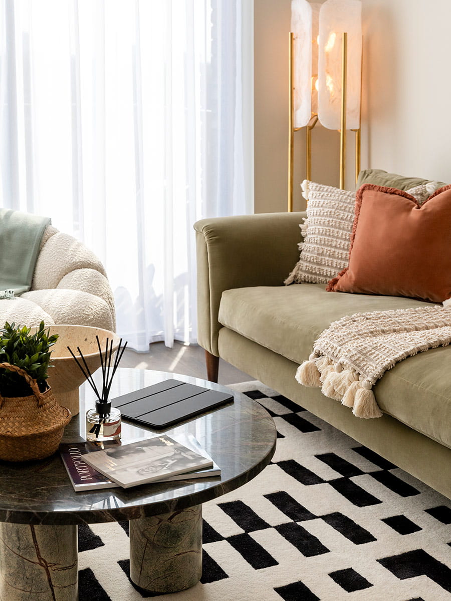 An image of a living room within a Regent's View showhome
