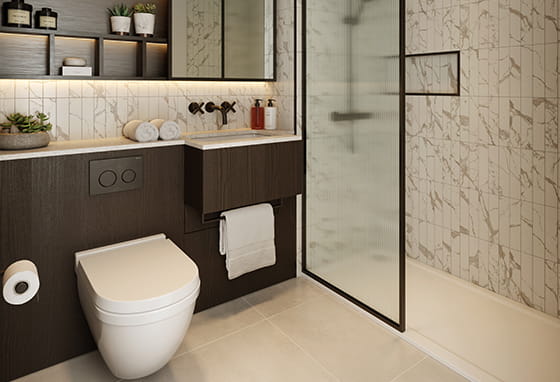Broadway East, Interior, Premium Serenity, Bathroom