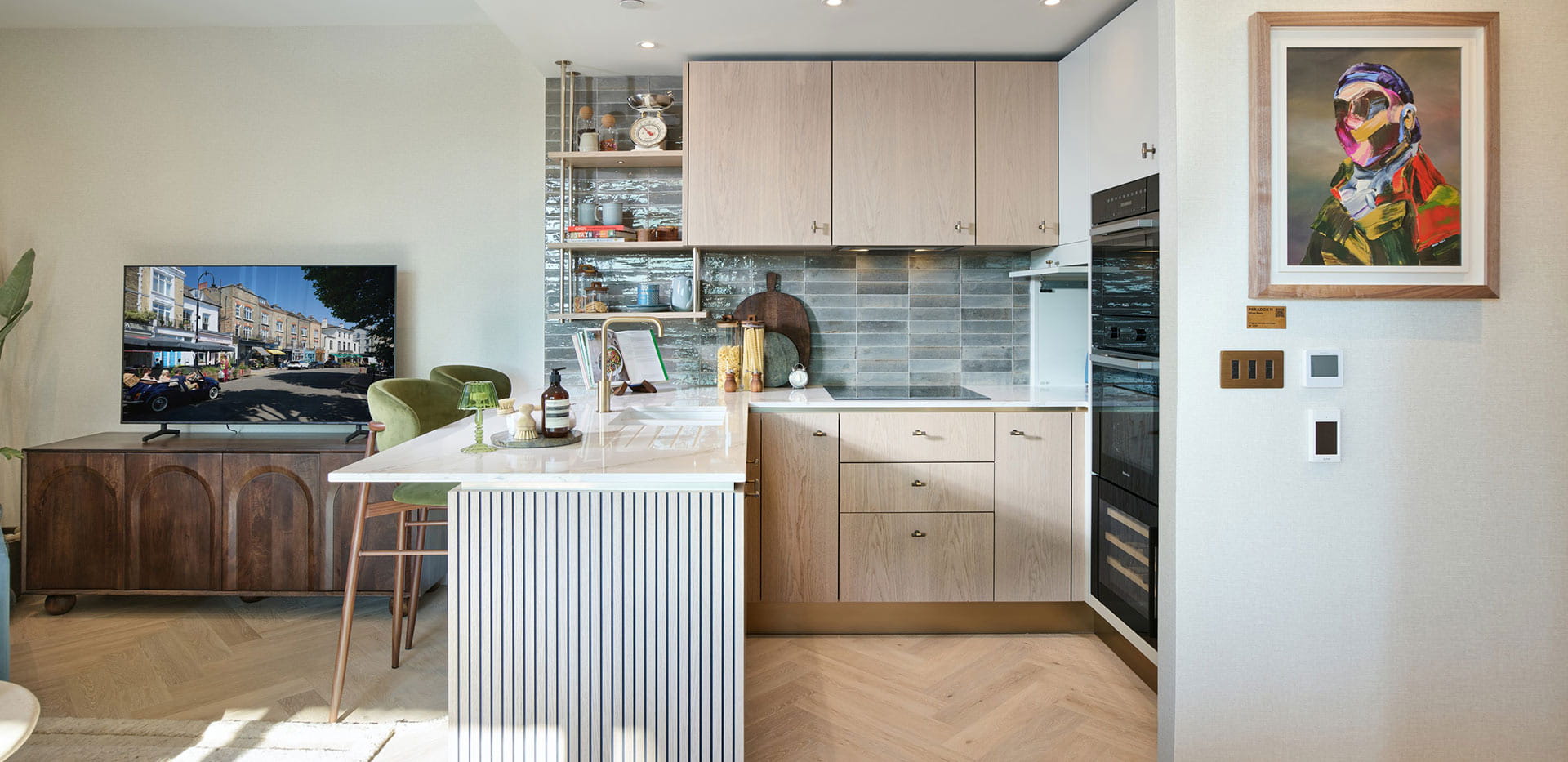 Kitchen with a neutral colour palette