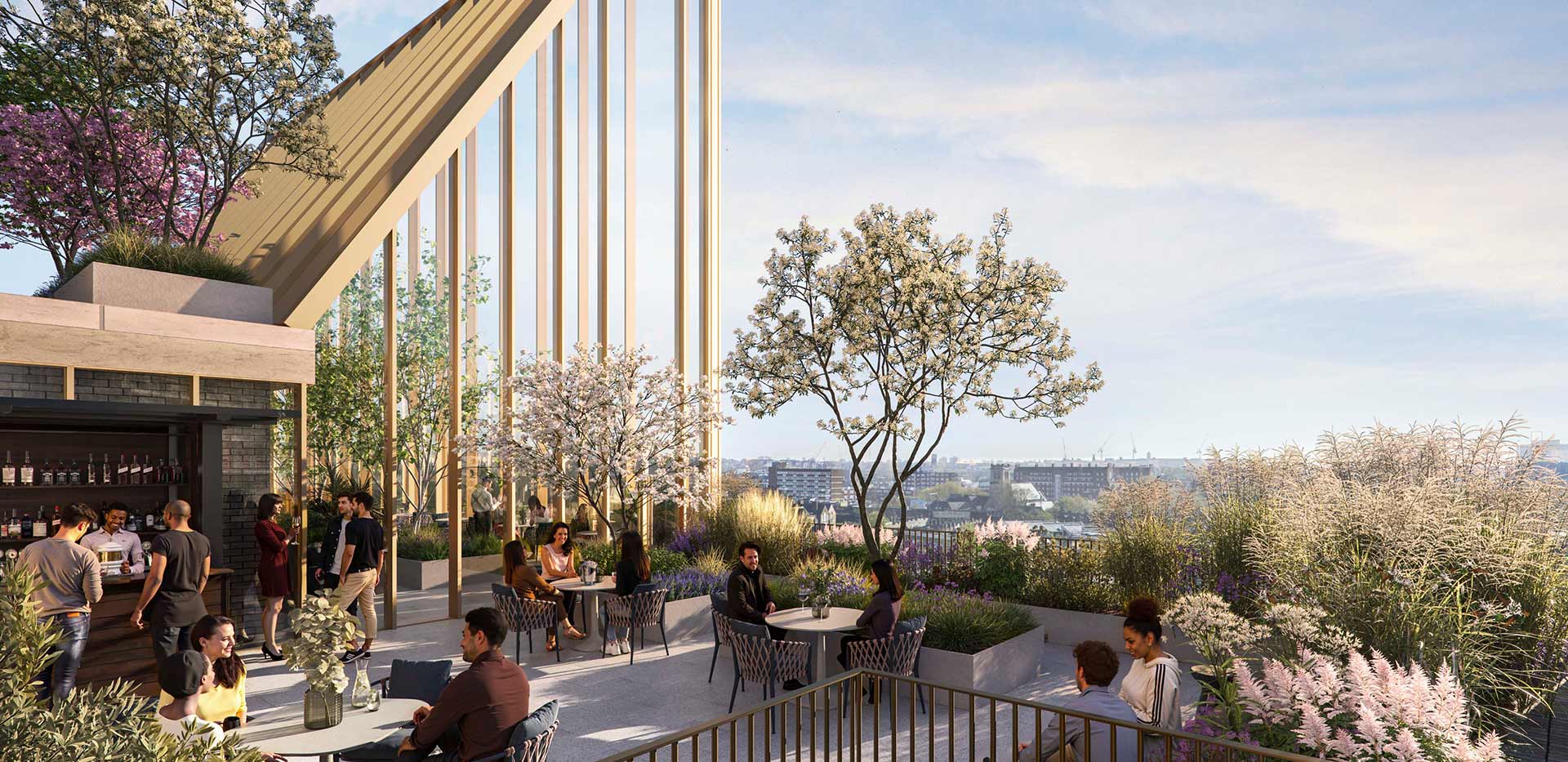 Camden Goods Yard residents' terrace