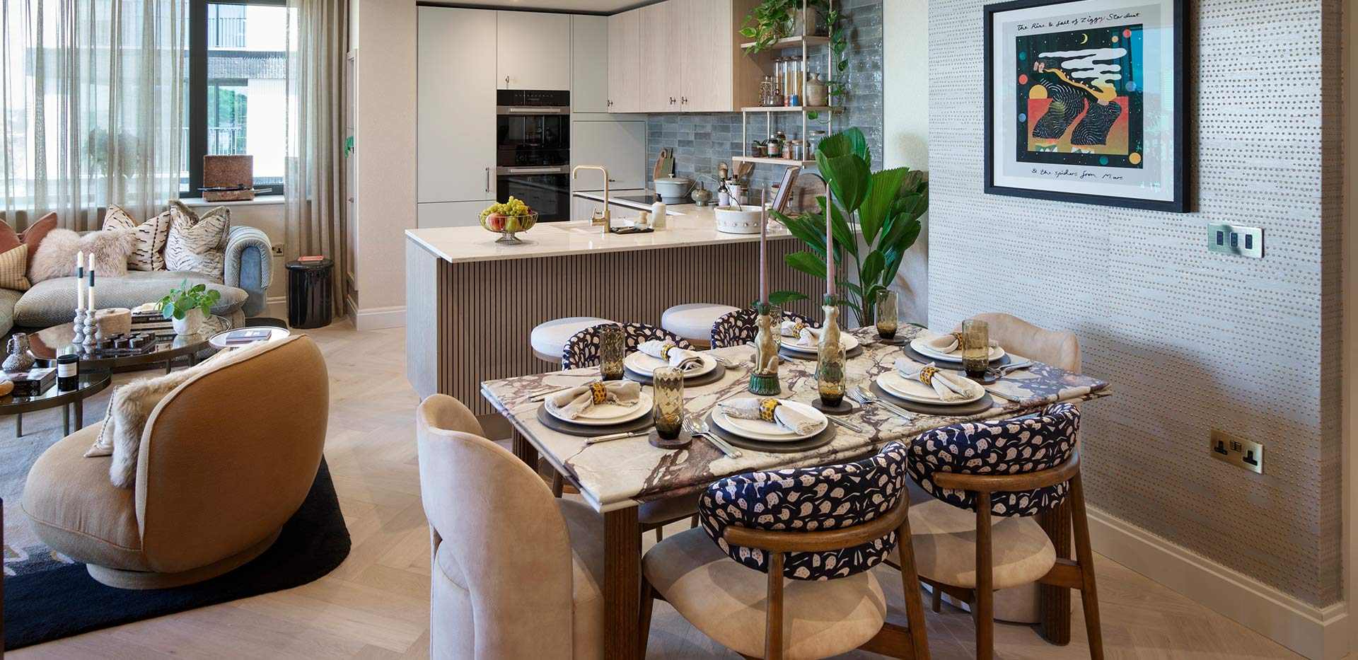 Open and spacious dining area