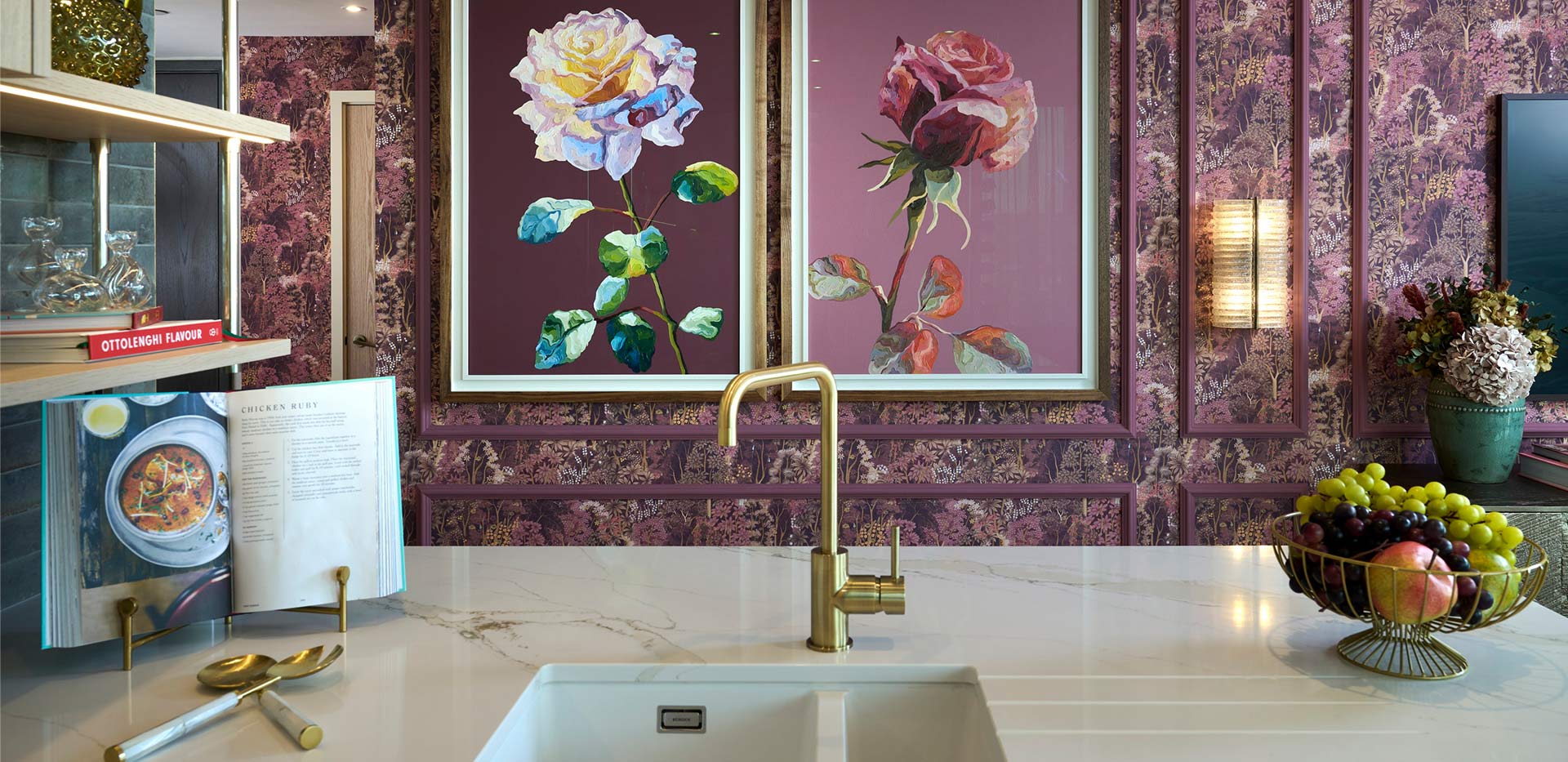 Vibrant kitchen details