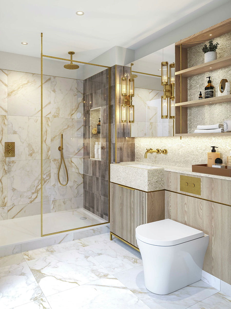 Interior Image of a bathroom