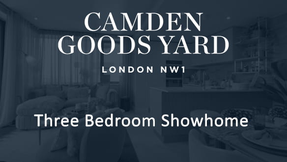 A thumbnail image for the Three Bedroom Showhome video at Camden Goods Yard