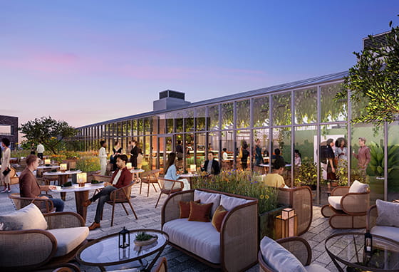 Camden Goods Yard Facilities - Rooftop restaurant