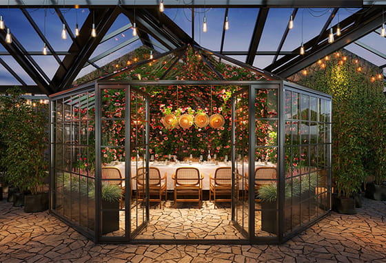 Image of a greenhouse at Camden Goods Yard