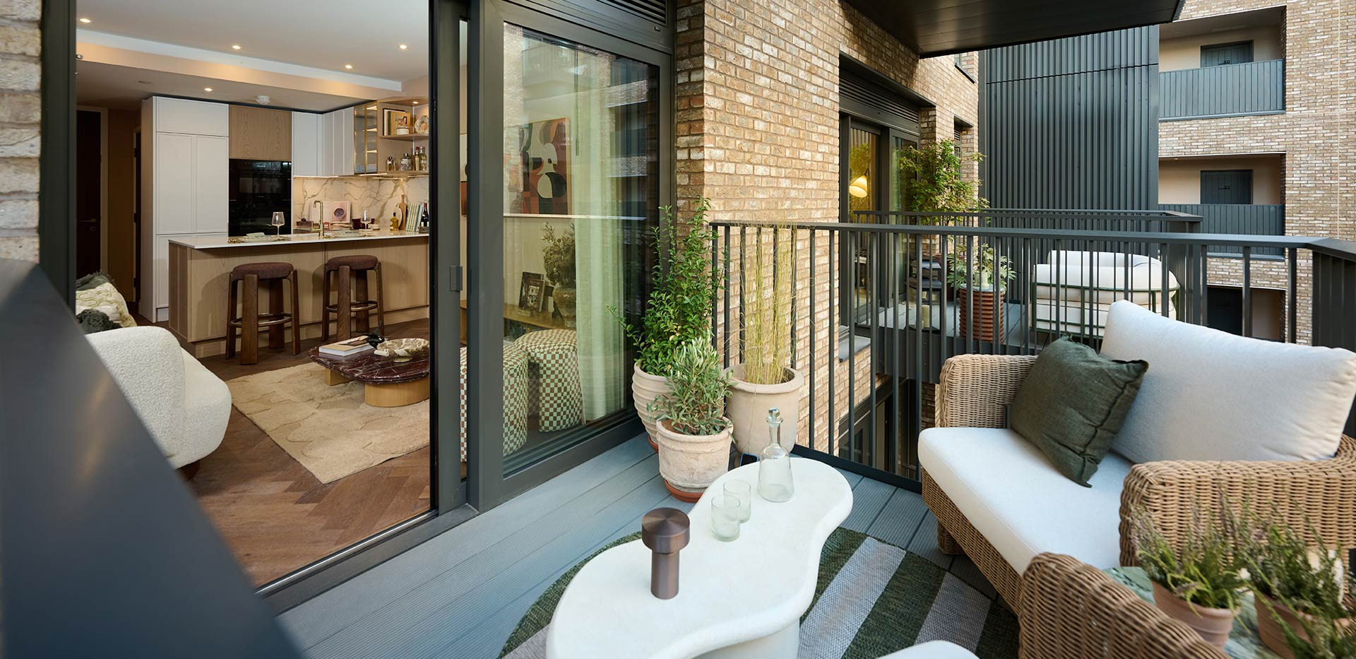 An interior Balcony with a view of Kitchen / Living area image from The Gallery at Camden Goods Yard