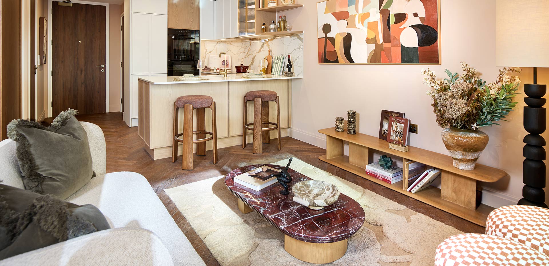 An interior Living / Kitchen area image from The Gallery at Camden Goods Yard