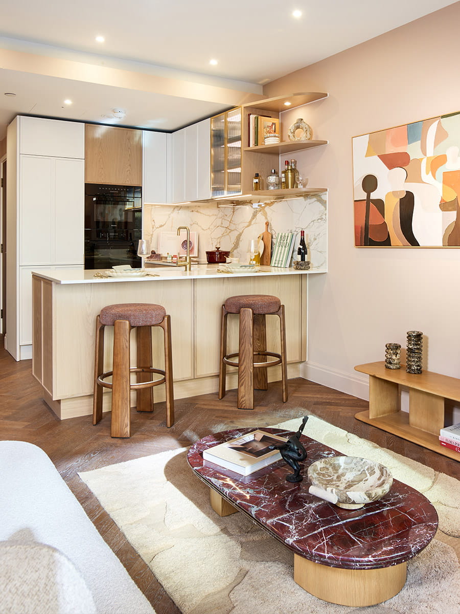 An interior Living / Kitchen image from The Gallery at Camden Goods Yard