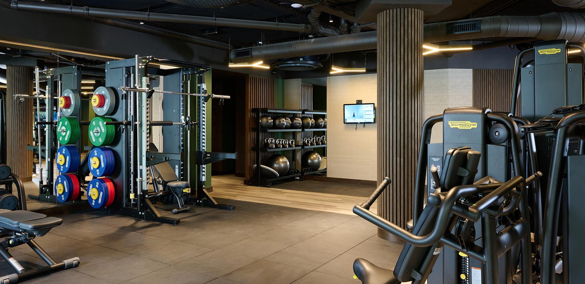 Chelsea Creek residents' gym weights room 