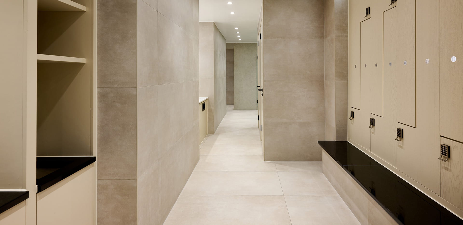 An image of the changing rooms at The Halcyon Club