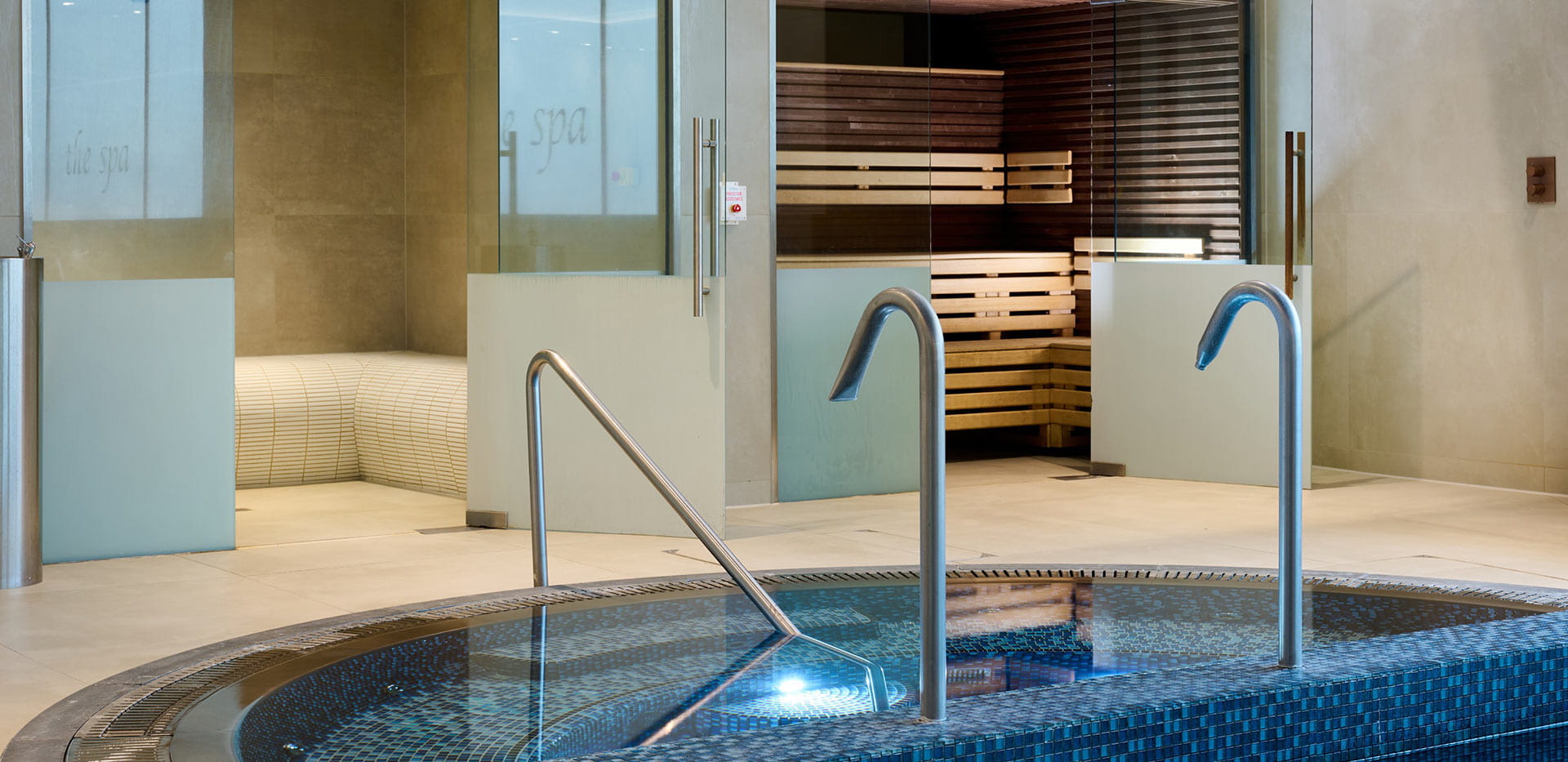 An image of the jet pools at The Halcyon Club