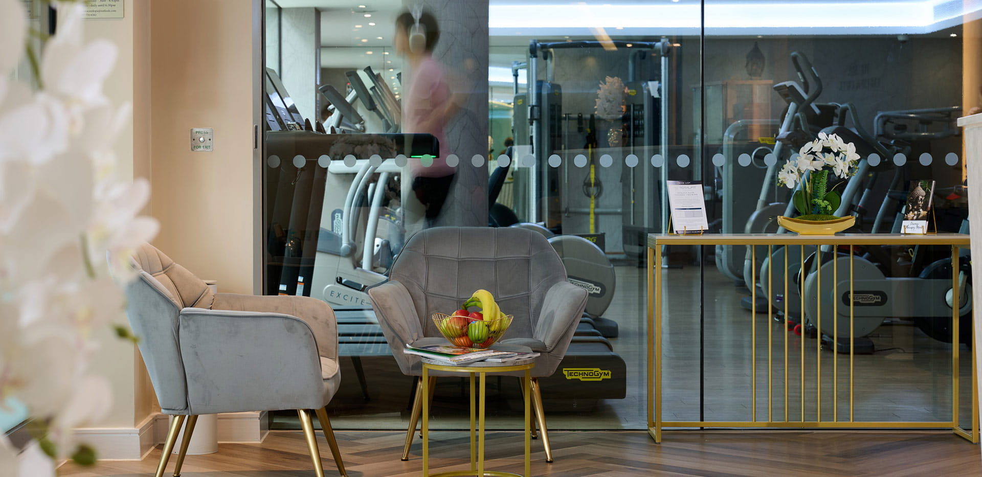 The Halcyon Club lobby area