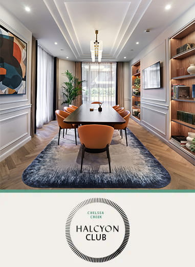 An interior image of the Meeting Room at The Halcyon