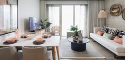 Clarendon, Alexandra Palace Gardens, One Bed Showhome - Living / Dining