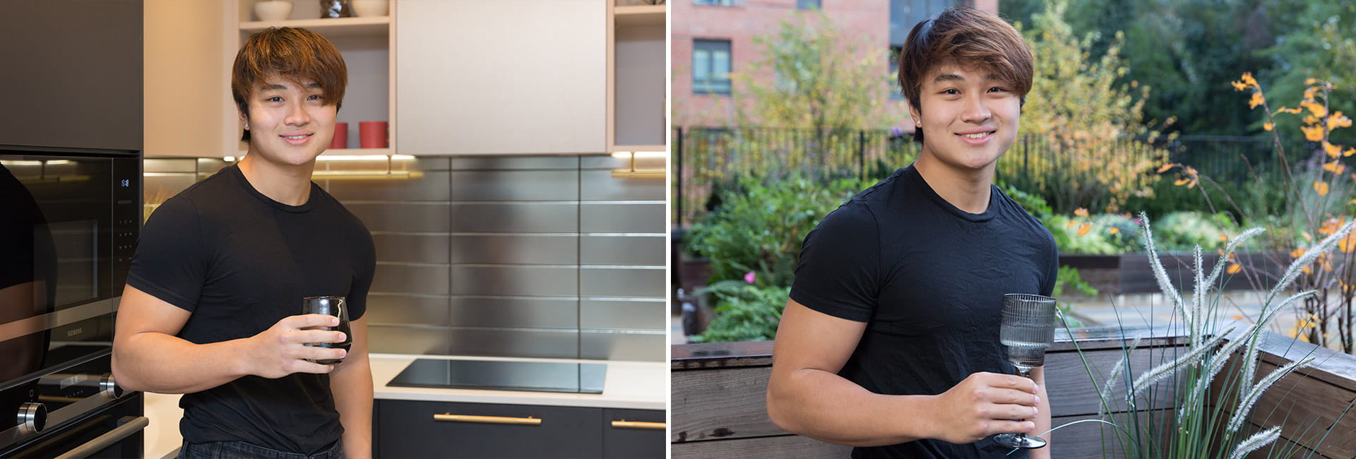 An Image Montage of Chi in Clarendon Apartment