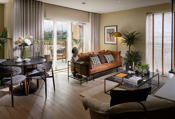 Interior living room image at Alexandra Gate