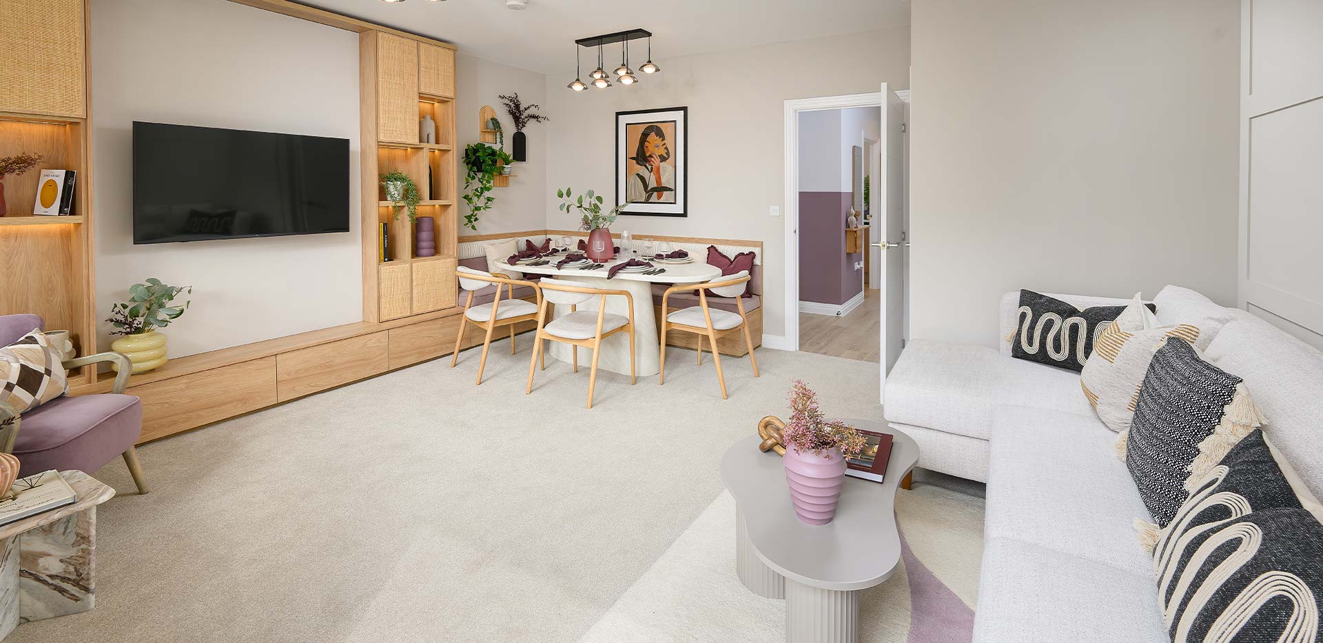 Interior dining/ living room image at Eastbrook Village