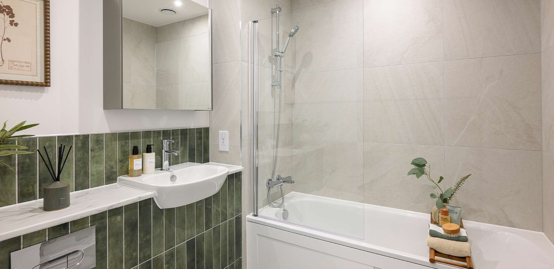 Interior bathroom image at Eastbrook Village