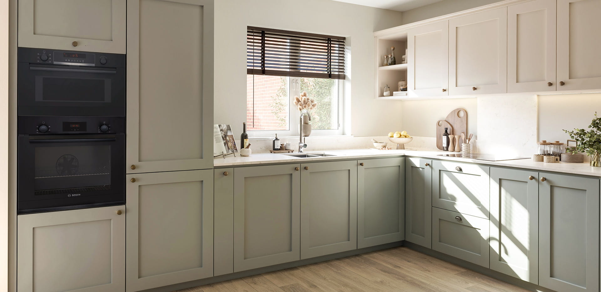 An interior CGI of the Kitchen at Eastbrook Village