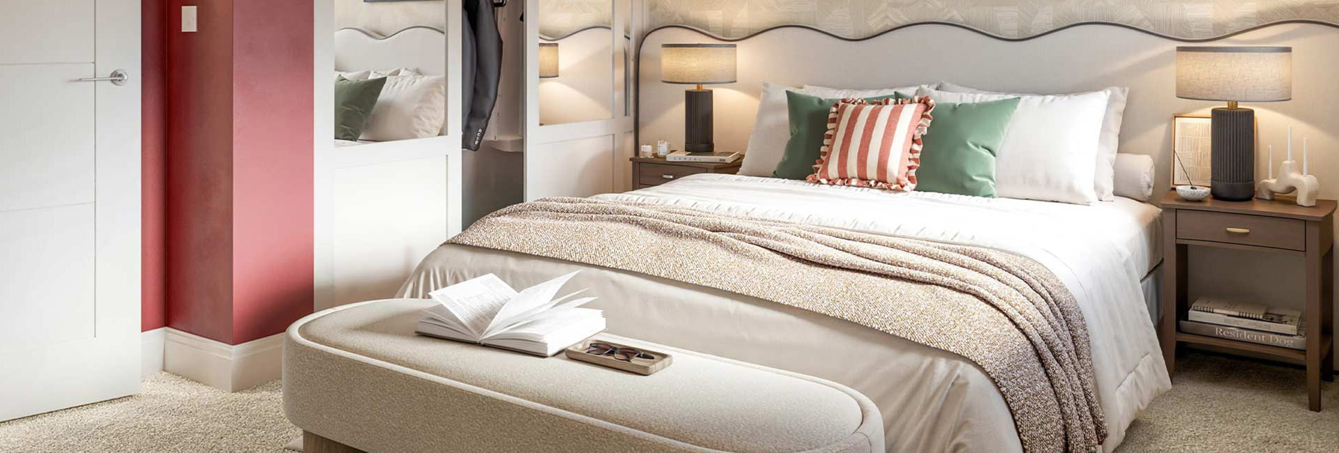 Interior image of a bedroom at Eastbook Village