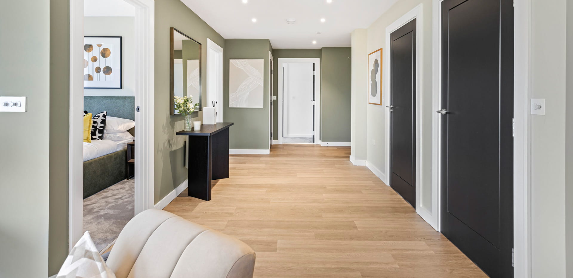 Eden Grove, three bedroom home hallway