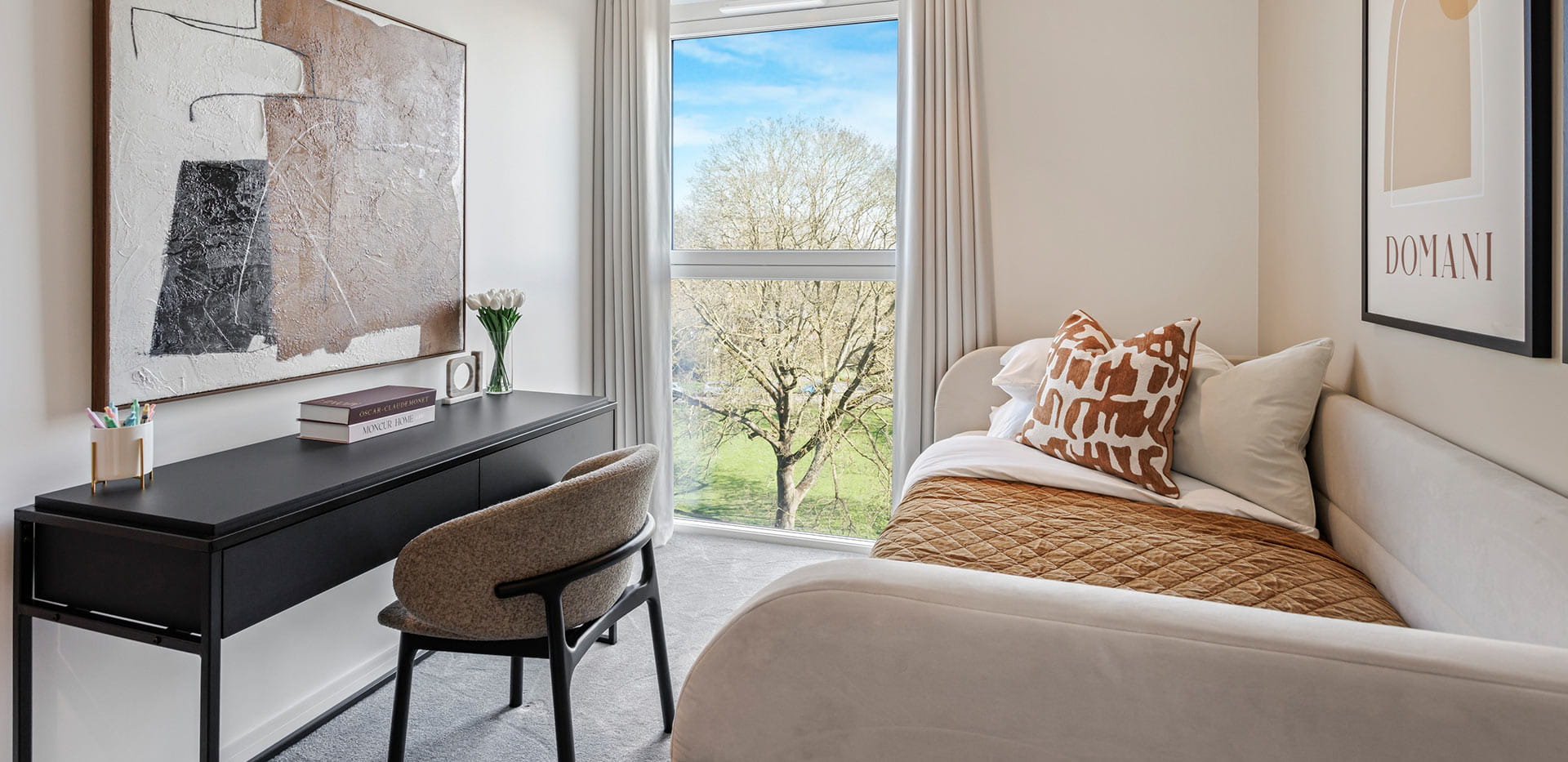 Eden Grove, three bedroom home study area