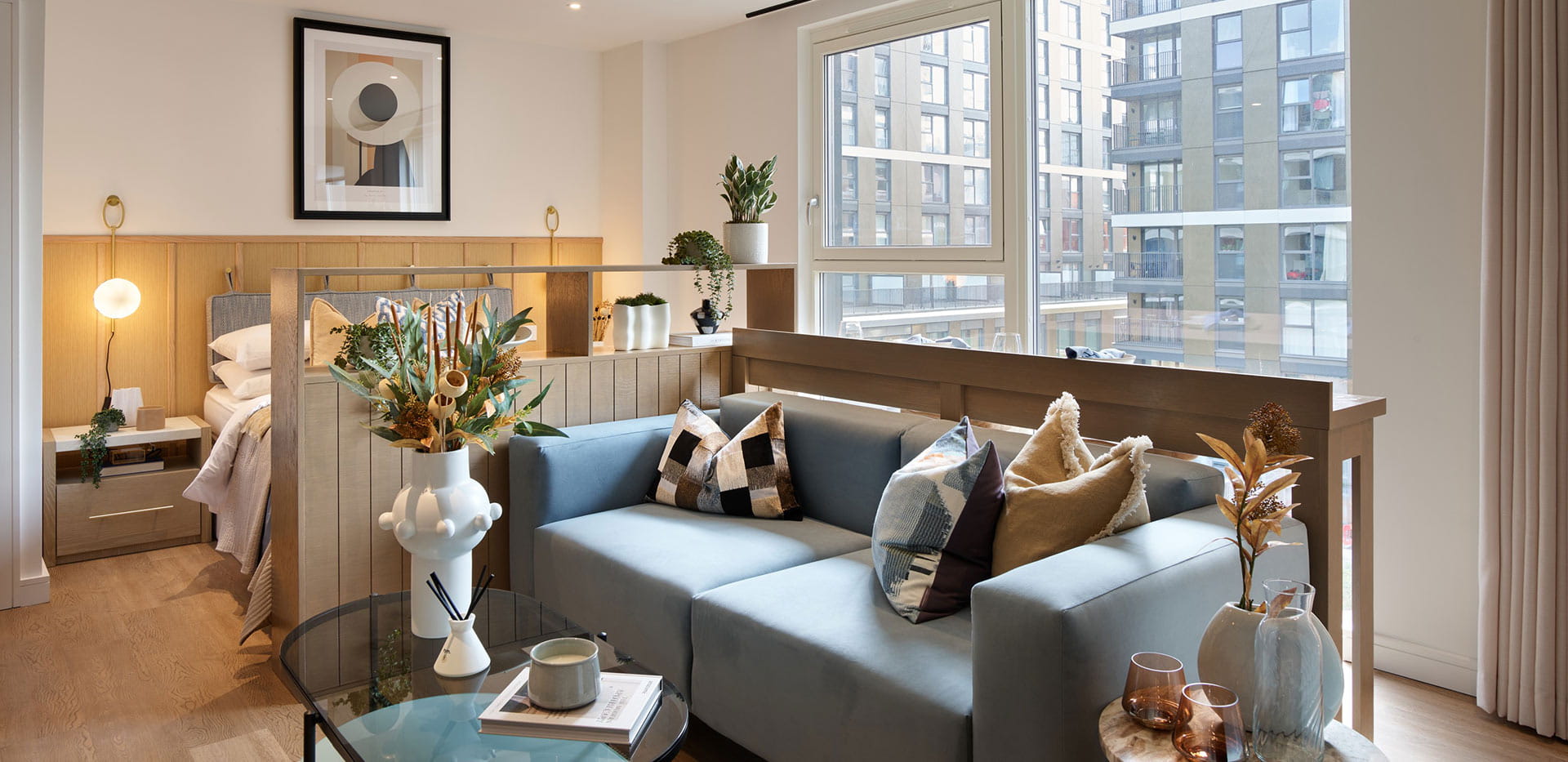 An image of the living area within Show Apartment D3.5 at Eden Grove