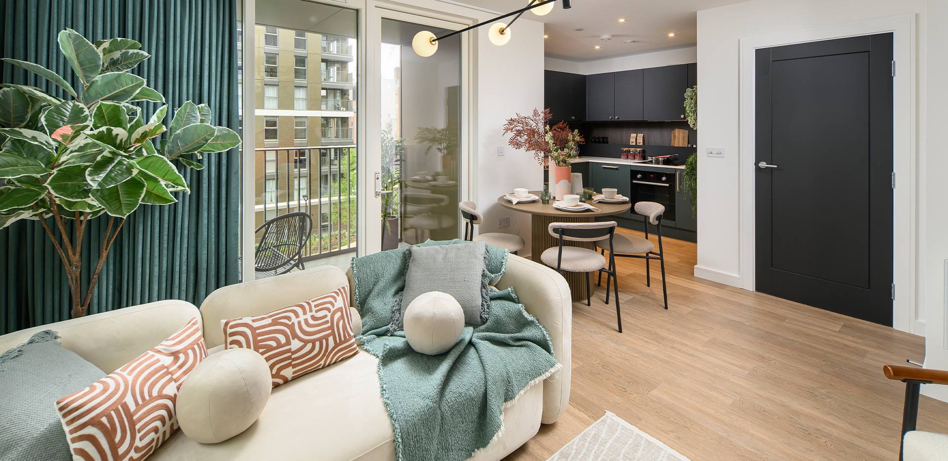 Eden Grove, Interior, Kitchen/ Dining/ Living Room