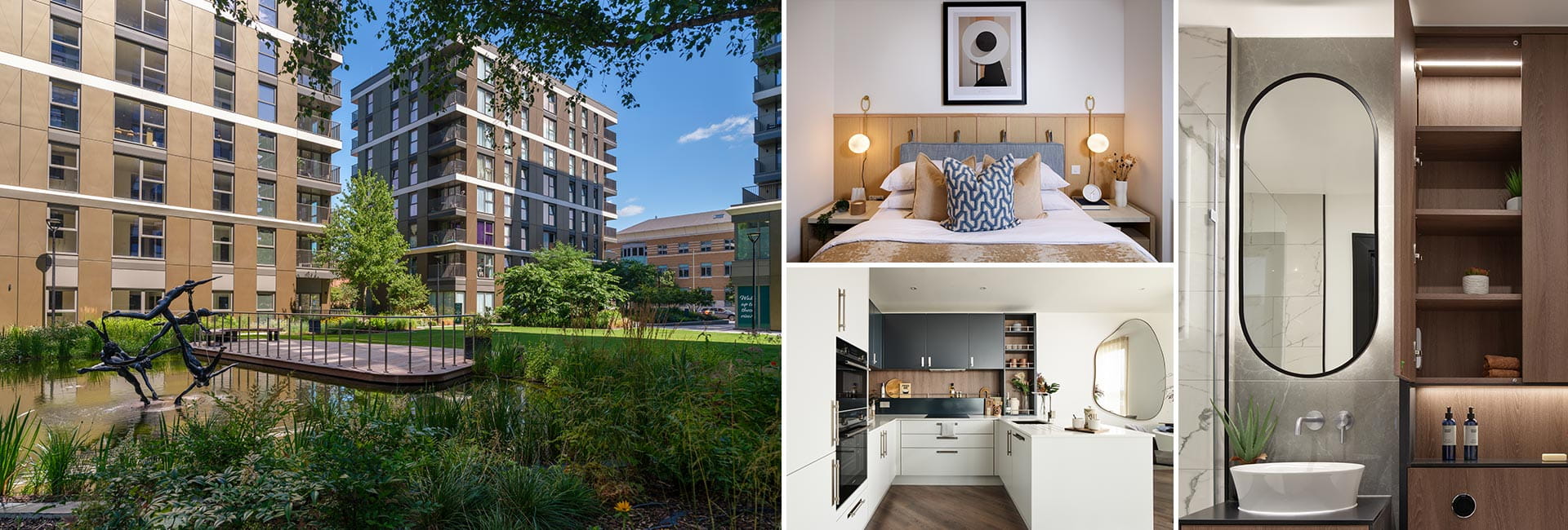 A montage of exterior and interior images from Eden Grove