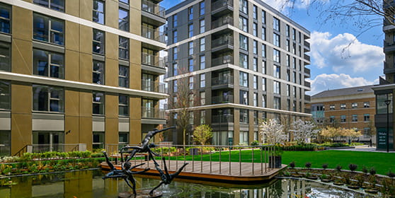 An exterior image of Eden Grove new build apartments