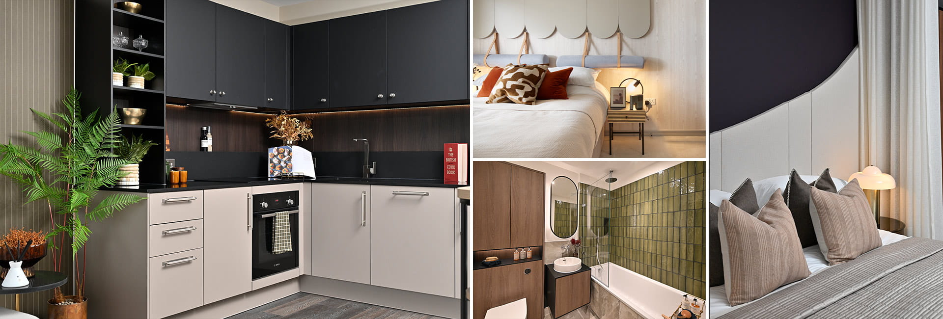 A montage of interior images at Eden Grove