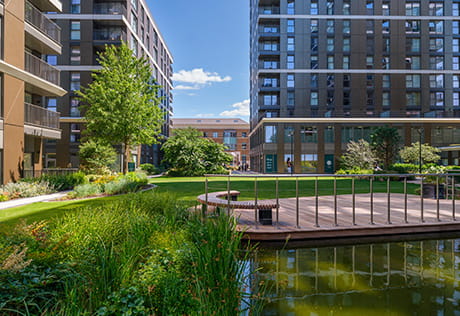 An exterior image of The Pavilions at Eden Grove