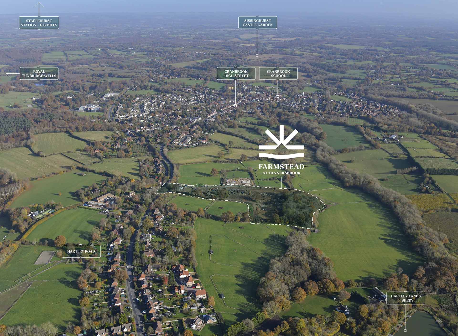 Farmstead at Tannersbrook - Aerial Site Plan