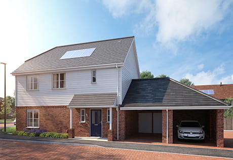 A CGI of The Kingfisher & The Raven at Foal Hurst Green