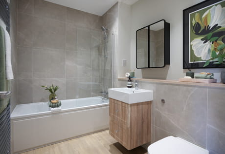 Modern designed bathroom