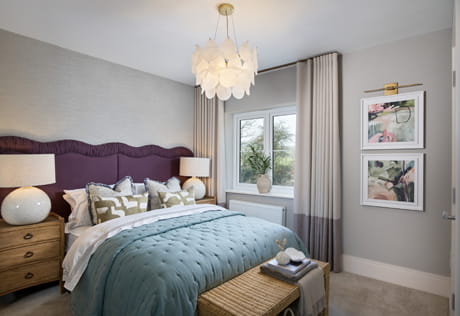 Foal Hurst Green, Falcon Showhome Bedroom decorated