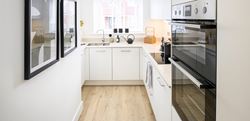 Foal Hurst Green kitchen with a white design