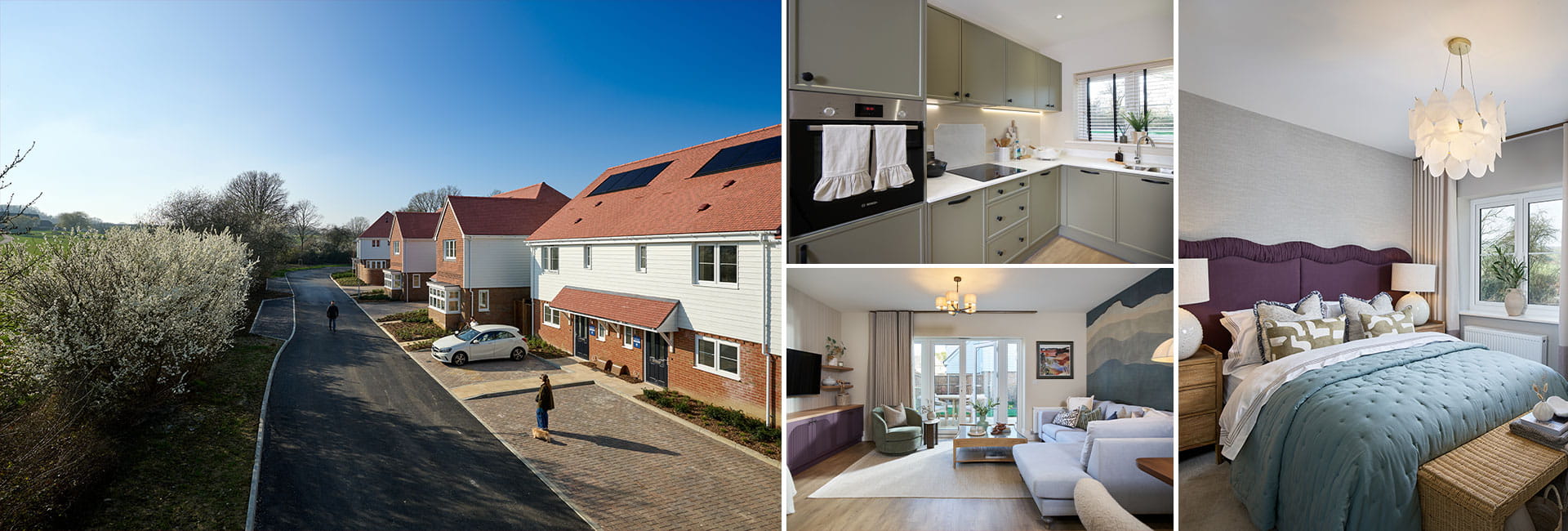 A montage of images at Foal Hurst Green