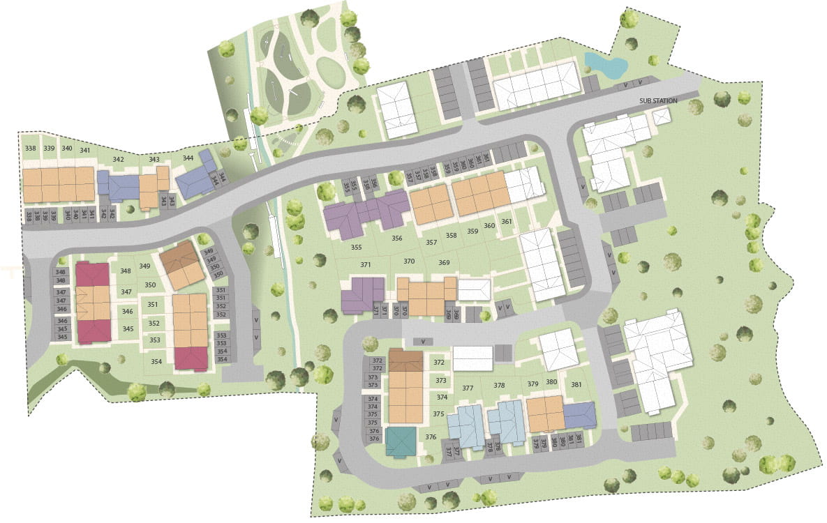 An image of the Meadow Rise site plan