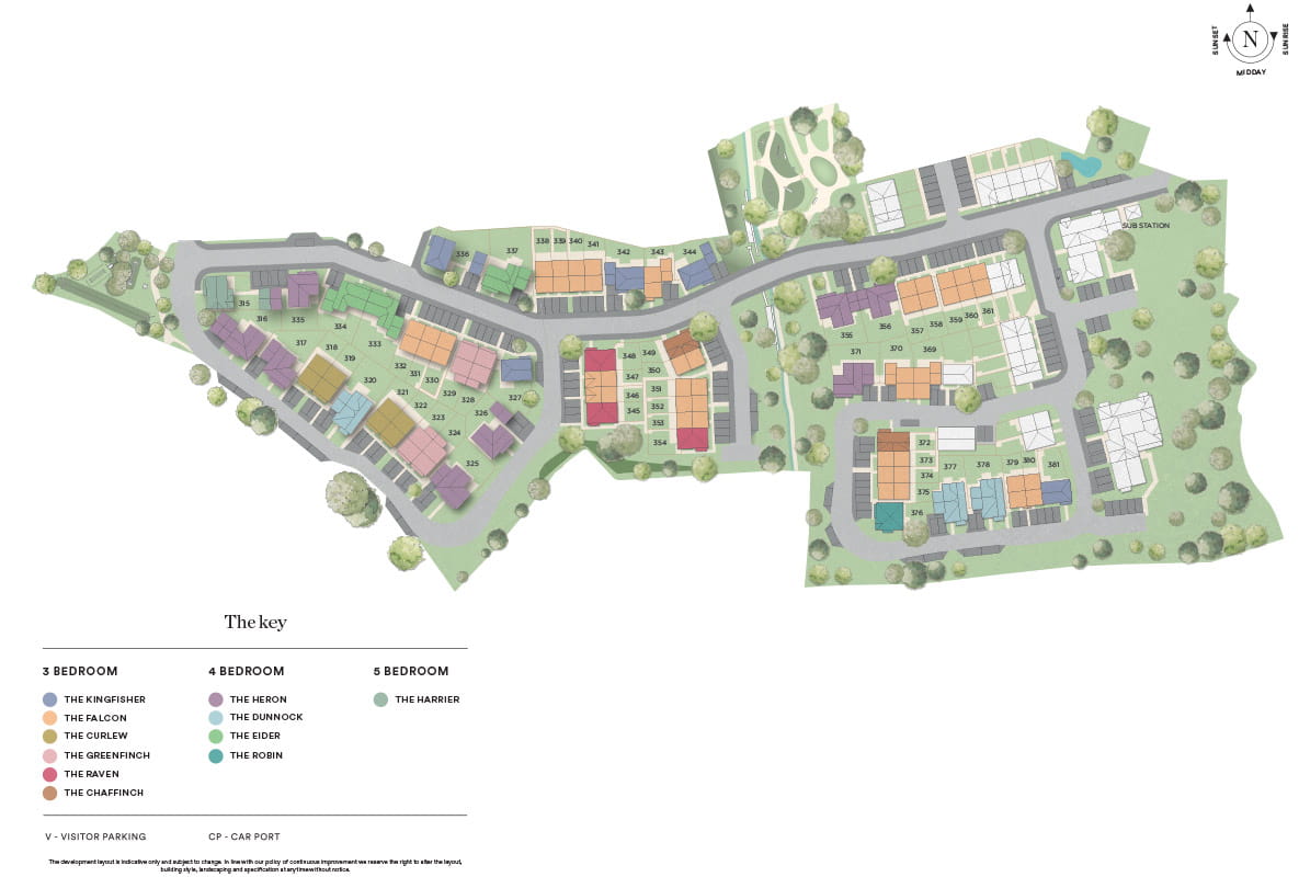 An image of the Foal Hurst Green development Site Plan