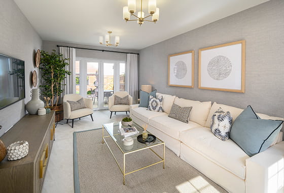 Light and airy living area at a Foal Hurst Green home