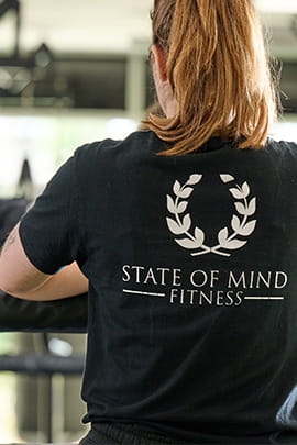 A personal trainer at State of Mind Fitness centre