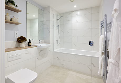 An image of a bathroom within a Fulham Reach showhome